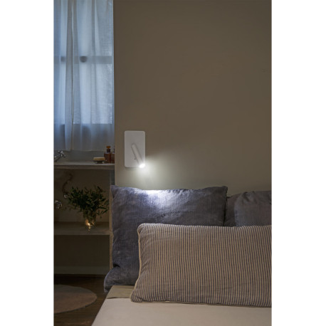 Applique moderne en acier et aluminium blanc LED Anna