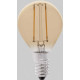 Ampoule décorative ambre LED E14 2W Ø4,5 cm 200Lm