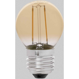 Ampoule G45 E14 LED 2W A FILAMENT AMBRE 2200K