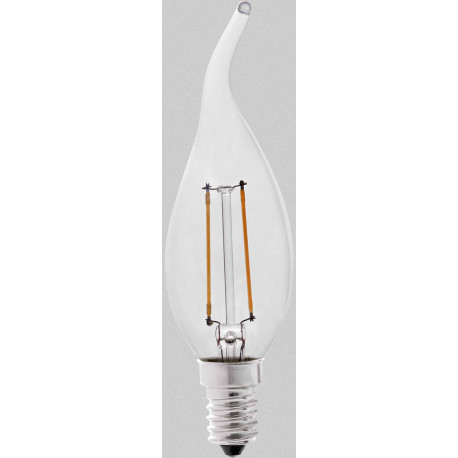 Ampoule flamme LED E14 2W 3,5 cm H12,5 cm 220Lm