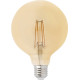 Ampoule decorative ambre LED E27 4W Ø12,5 cm 400 Lm