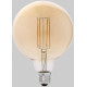 Ampoule decorative ambre LED E27 4W Ø12,5 cm 400 Lm