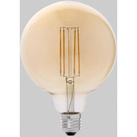 AMPOULE DÉCO FILAMENT LED XXL E27 PARIS EN VERRE AMBRÉ H21CM