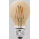 Ampoule decorative ambre LED E27 6W Ø6 cm 550 Lm