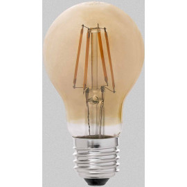 Ampoule decorative ambre LED E27 6W Ø6 cm 550 Lm