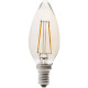 Ampoule chandelle ambre LED E14 2W Ø3,6 cm 200 Lm