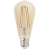 Ampoule décorative ambre LED E27 4W Ø6,4 cm 400 Lm