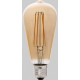 Ampoule décorative ambre LED E27 4W Ø6,4 cm 400 Lm
