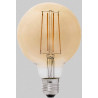 Ampoule décorative ambre LED E27 4W Ø9,5 cm 400 Lm