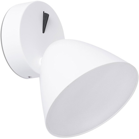Applique design en aluminium blanc LED Charlotte