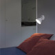 Applique design en aluminium blanc LED Charlotte
