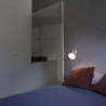 Applique design en aluminium blanc LED Charlotte