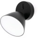 Applique design en aluminium noir LED Charlotte