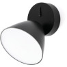 Applique design en aluminium noir LED Charlotte
