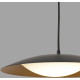 Suspension moderne en métal noir et or Ø40 cm Marie