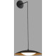 Suspension moderne en métal noir et or Ø40 cm Marie
