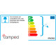 Suspension design en aluminium chromé Adonis
