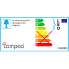 Suspension design led en verre et métal 1 ampoule Lady