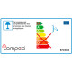 Suspension moderne led en aluminium cuivre Alta