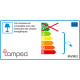 Applique design trapèze en acier chrome Inozy