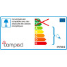 Applique design trapèze en acier chrome Inozy