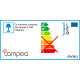 Lampe de table design led en aluminium blanc Matra