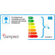 Lampe à poser classique en céramique et tissu vert Penny