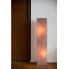 Lampadaire contemporain en tissu taupe Marina