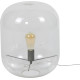 Lampe de tabe moderne en verre transparent Eloïse
