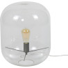 Lampe de tabe moderne en verre transparent Eloïse