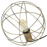 Lampe de table vintage en métal bronze Ø 25 cm Rose