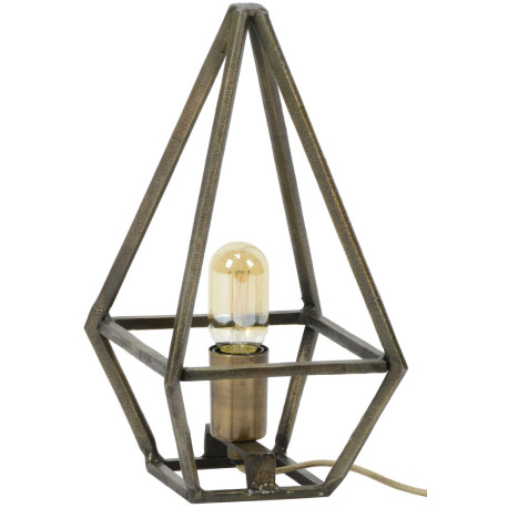Lampe de table en métal bronze antique Victoria