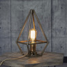 Lampe de table en métal bronze antique Victoria