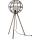 Lampadaire vintage en métal cuivré Ø 40 cm Julia