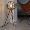 Lampadaire vintage en métal cuivré Ø 40 cm Julia