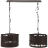 Suspension vintage en métal cuivré antique Solène
