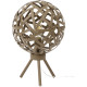 Lampe de table vintage en métal brun rouillé Ø 30 cm Jasmine