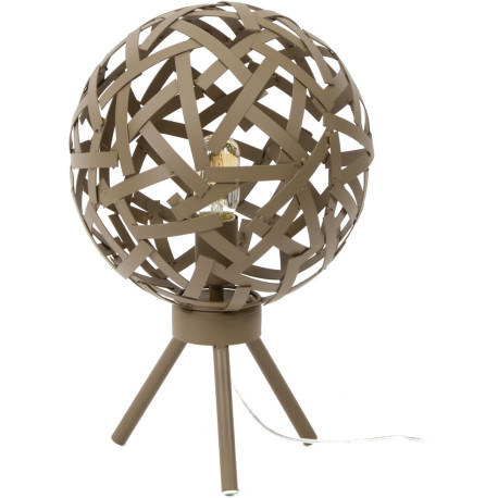Lampe de table vintage en métal brun rouillé Ø 30 cm Jasmine