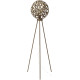 Lampadaire vintage en métal brun rouillé Jasmine