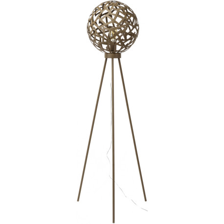 Lampadaire vintage en métal brun rouillé Jasmine