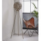 Lampadaire vintage en métal brun rouillé Jasmine
