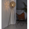 Lampadaire vintage en métal brun rouillé Jasmine