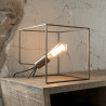 Lampe de table moderne en métal bronze antique Sasha