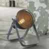 Lampe de table industrielle en métal noir Ø 22 cm Lilia