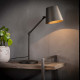 Lampe de table industrielle articulée en métal noir Damien