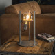 Lampe à poser vintage en métal argenté Ø12,5 cm Calvin II