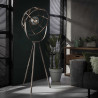 Lampadaire vintage en métal argenté Ø60 cm Erika