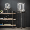 Lampadaire en métal et verre Eloïse