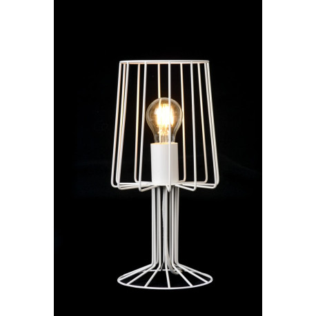 Lampe de table design en métal blanc Marina