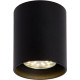 Plafonnier design cylindrique noir Malicia